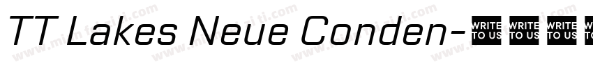 TT Lakes Neue Conden字体转换